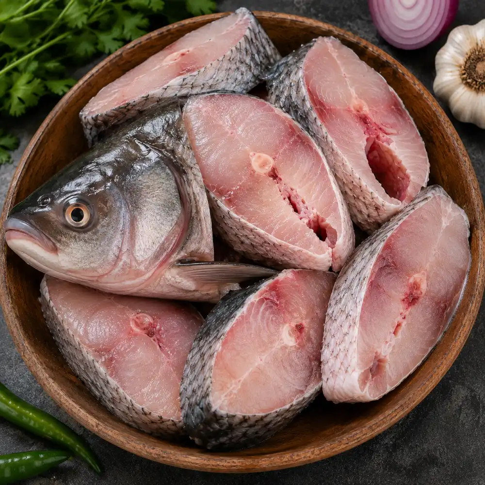 Rohu Fish Bengali Cut - with Head 1